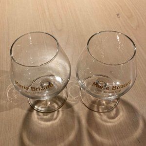 Vintage Courvoisier Cognac Glasses/Brandy Glasses marie brizard
